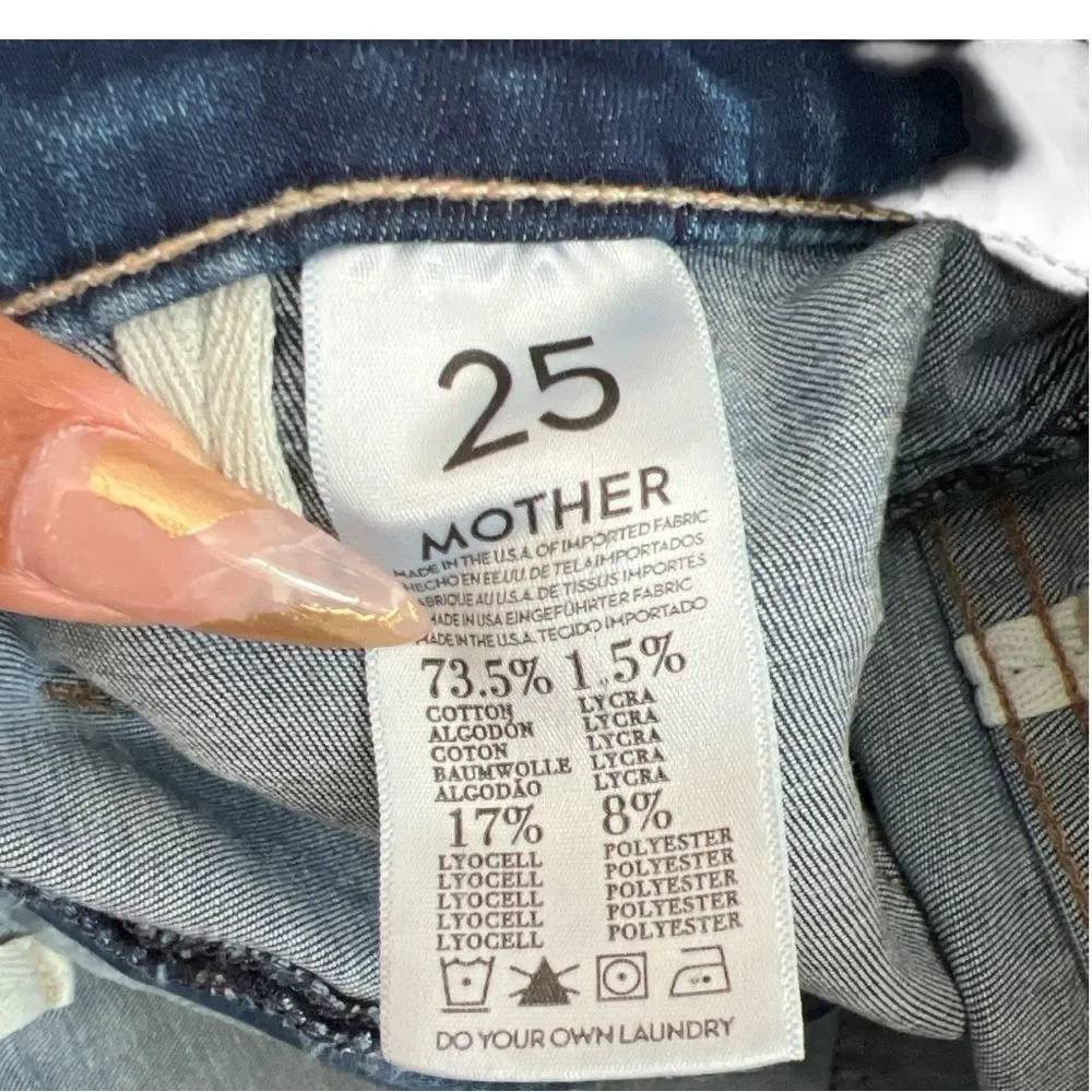 MOTHER Patch Slacker in Smoke and Mirrors Size 25 - Picture 6 of 10